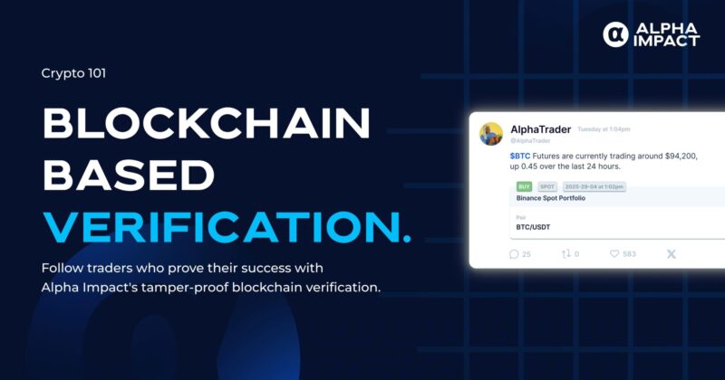 Crypto 101 Blockchain Verified Trade Signals